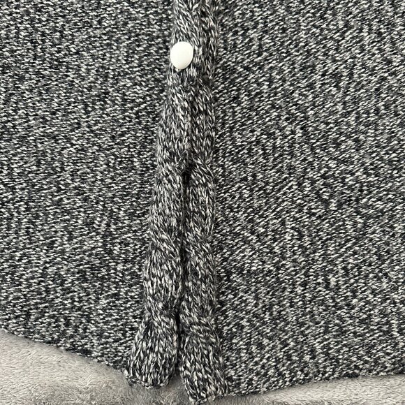 Talbots Sweater Cardigan 1X 1XL Gray Lambswool Angora Cashmere Buttons - Picture 2 of 6
